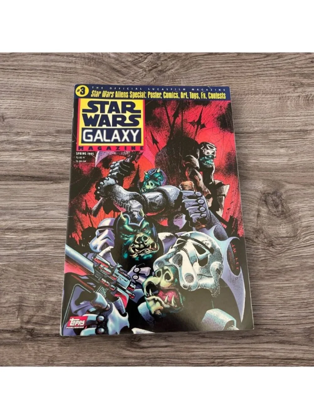 Topps Star Wars Galaxy Official Lucas Films Magazine 3 Spring 1995 Sci Fi Movie